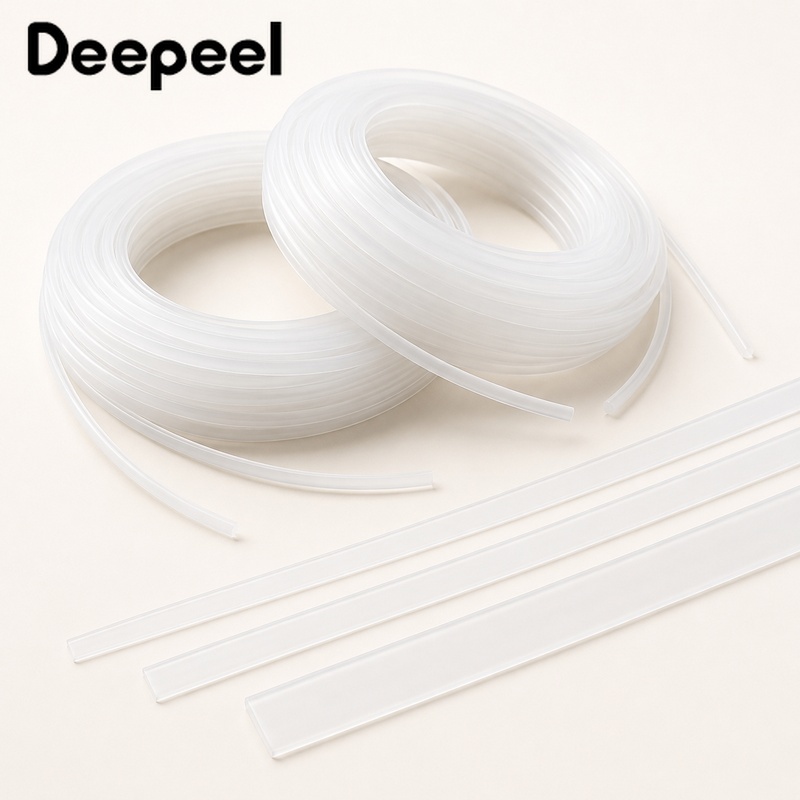 Textile Sewing Support - 10M 6-12mm Transparante Kunststof Corsetbeugels Flexibele