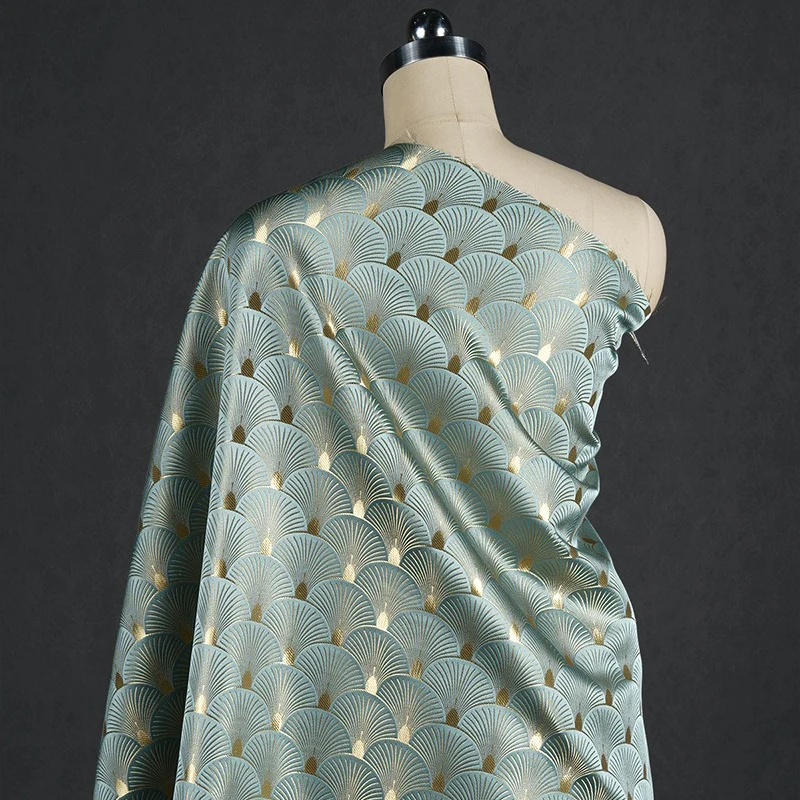 Sewing Jackets - Ginkgo blad waaier-vormige jacquard brokaat stof
