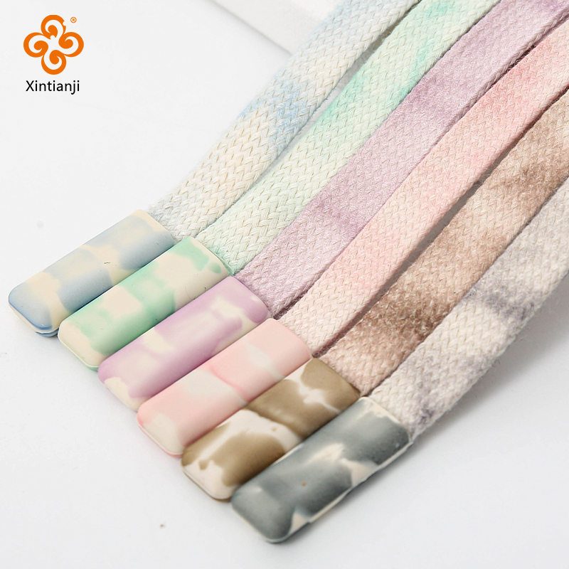 Sewing Tie Dye - 1 cm breed Plat Gevlochten Touw