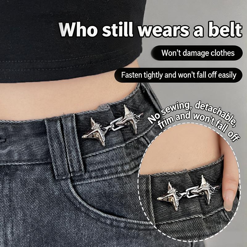 Sewing Repair - Jeans Verstelbare taillebandgesp Veilige metalen knoopspanner