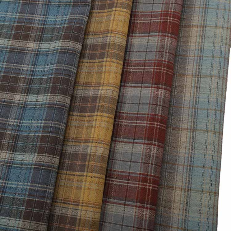 Vintage Sewing Textile - 1 meter vintage jacquard geruite geruite