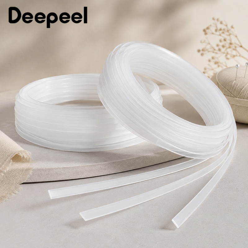 Textile Sewing Support - 20 meter 4-12mm transparante PP corset