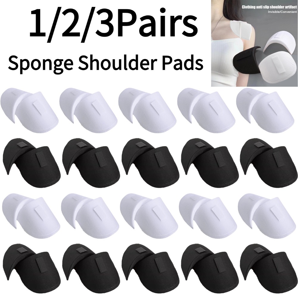 Shoulder Pad Set In - 1/2/3Pairs Schuim Spons Schoudervullingen Naaien Set-in