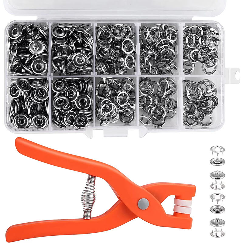 Sewing Eyelet Fabric - 50/100Sets Tang Tool Gesp Knoppen Metalen