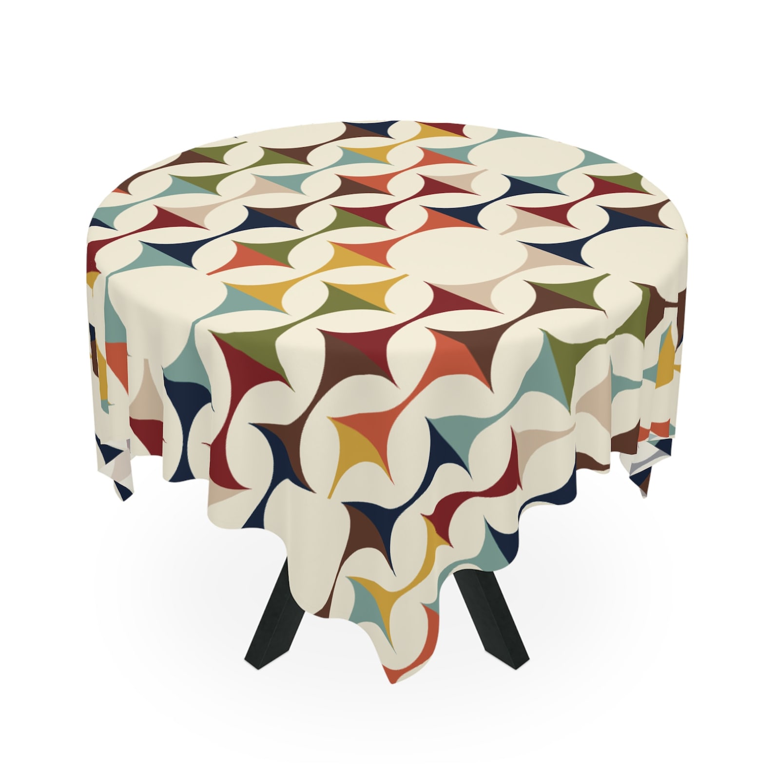 Century Textile & Sewing Supply Hours - Mid Century Modern Retro Geometrisch Vierkant