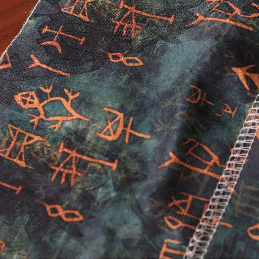 Sewing Tie Dye - Oracle Bone Script Jacquard Retro Tie-dye