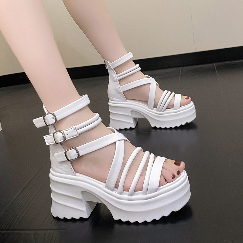 Sewing New - Hete Zomer Sandalen 9Cm Sleehakken Sneakers