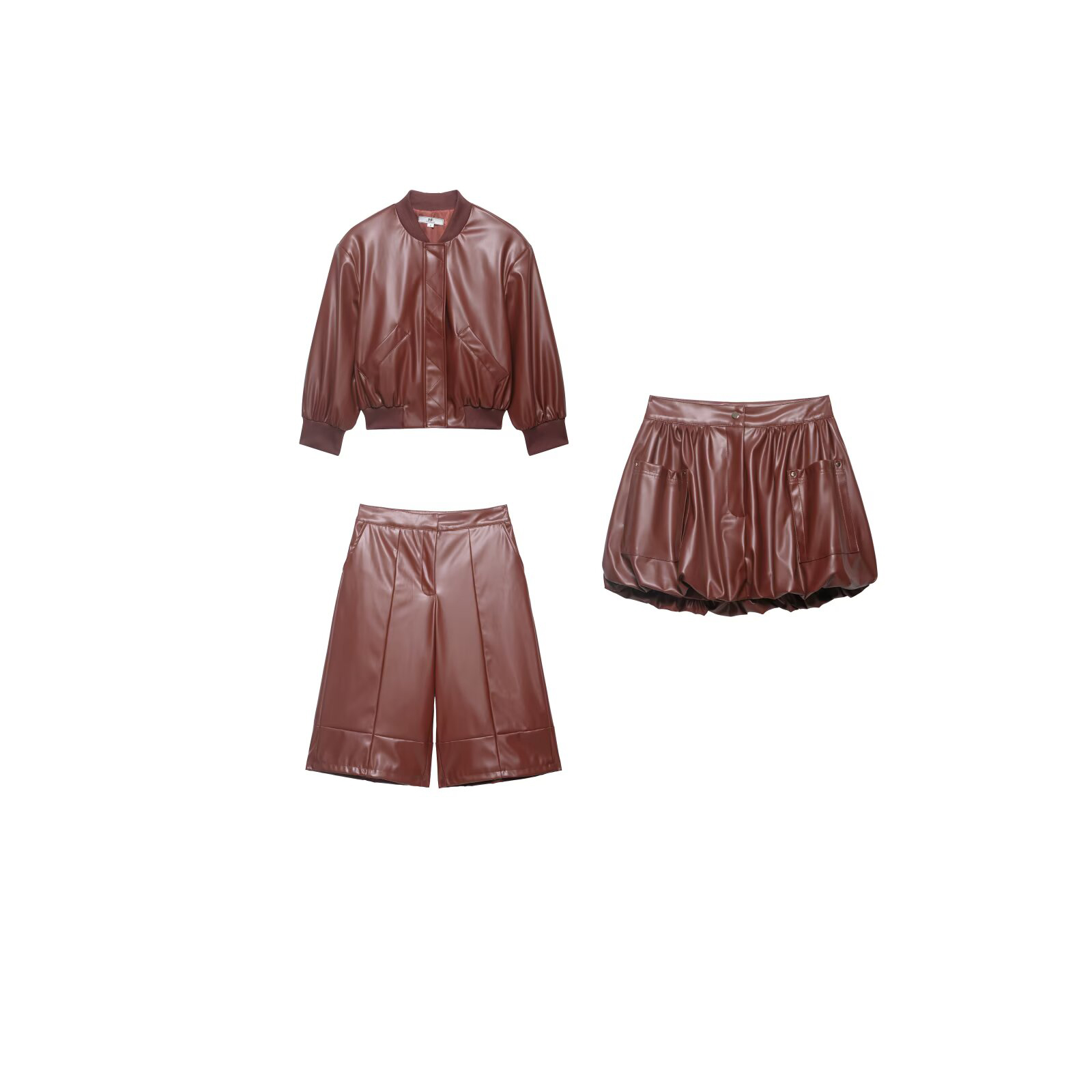 Shoulder Pad Set In - Nieuwe dames pilotjas van imitatieleer met