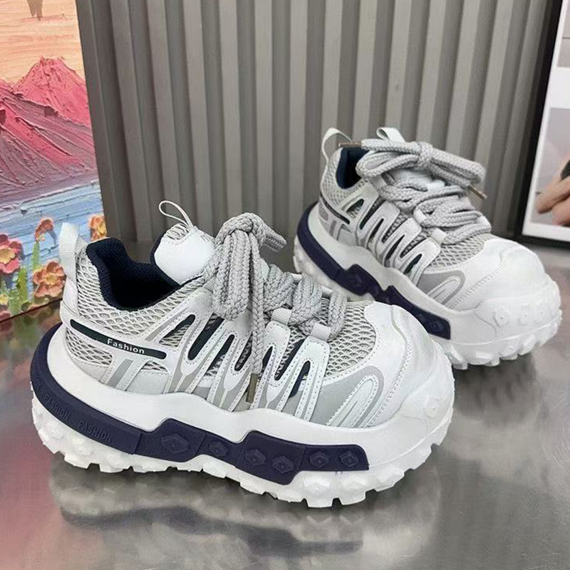 Sewing Latex - Hoge kwaliteit dikke sneakers voor dames,