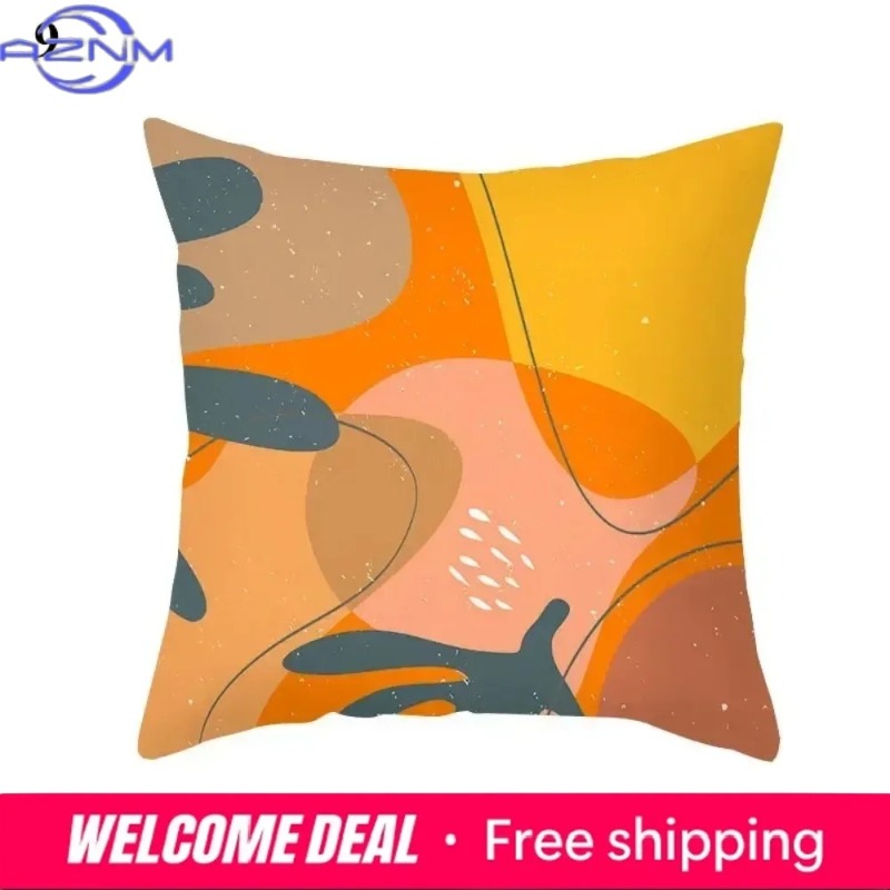 Boho oranje abstracte kussenho - Century Textile & Sewing Supply Hours recensie en prijs