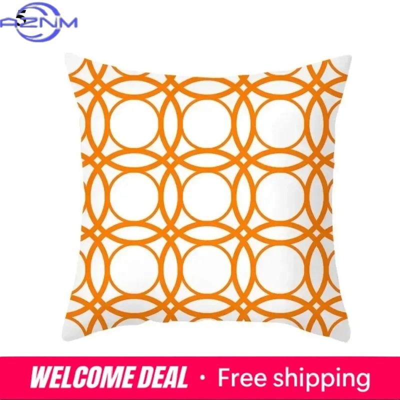 Boho oranje abstracte kussenho - Century Textile & Sewing Supply Hours recensie en prijs
