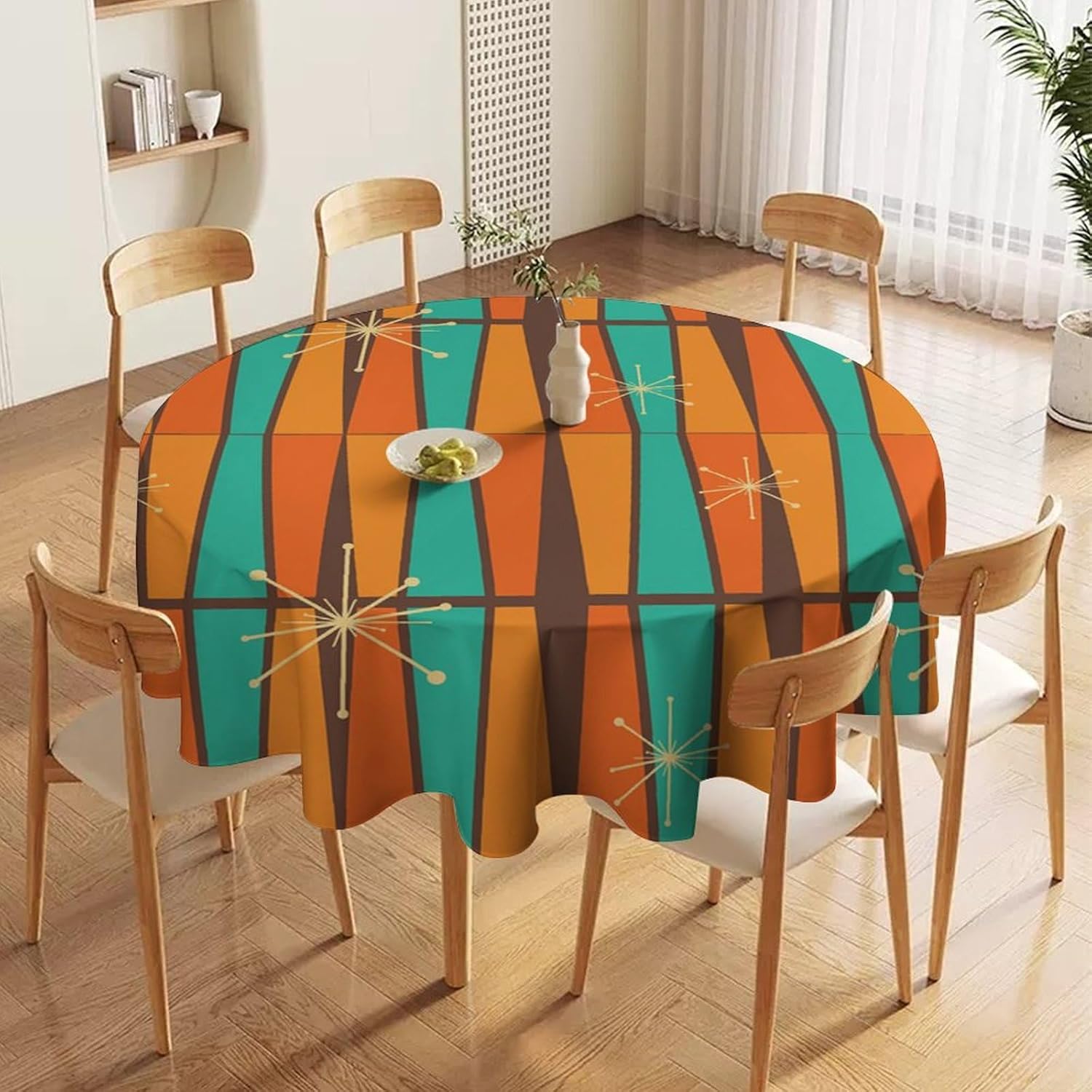 Mid Century Modern Oranje Geel - Century Textile & Sewing Supply Hours recensie en prijs