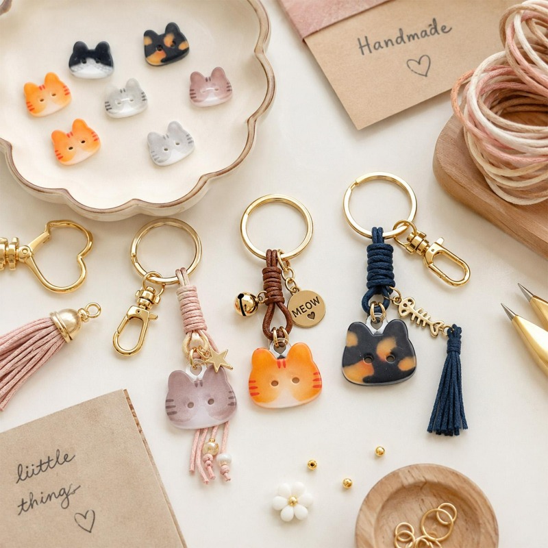 10/50 stuks hars knopen in kat - Sewing Jackets recensie en prijs