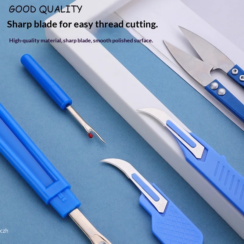 5-delige blauwe naaigereedscha - Sewing Repair recensie en prijs