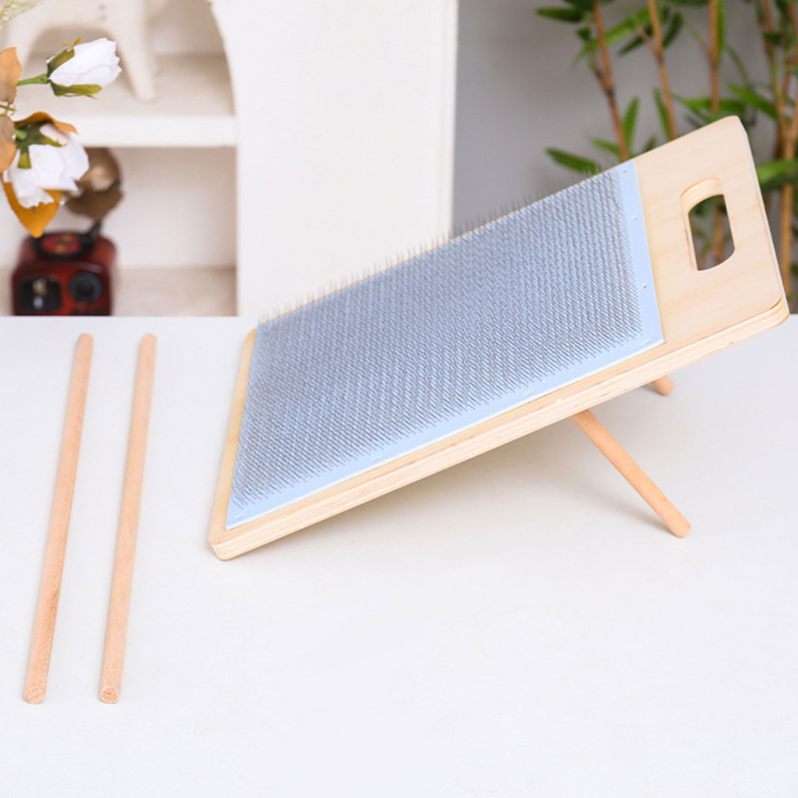 Wolmengbord Houten wolmengselk - Textile Sewing Support recensie en prijs