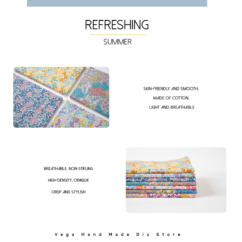 Vintage kleine bloemen bedrukt - Vintage Sewing Textile recensie en prijs