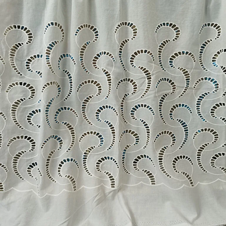 100% katoenen geborduurde uitg - Sewing Eyelet Fabric recensie en prijs