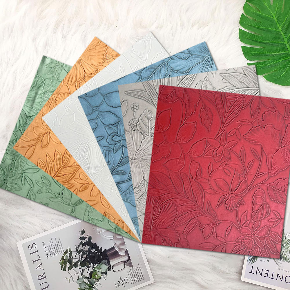 Vintage bloem reliëf kunstleer - Vintage Sewing Textile recensie en prijs