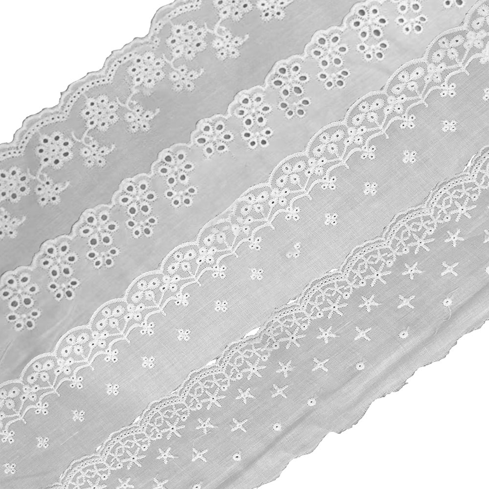 Borduren Witte Kant Stof Katoe - Sewing Eyelet Fabric recensie en prijs