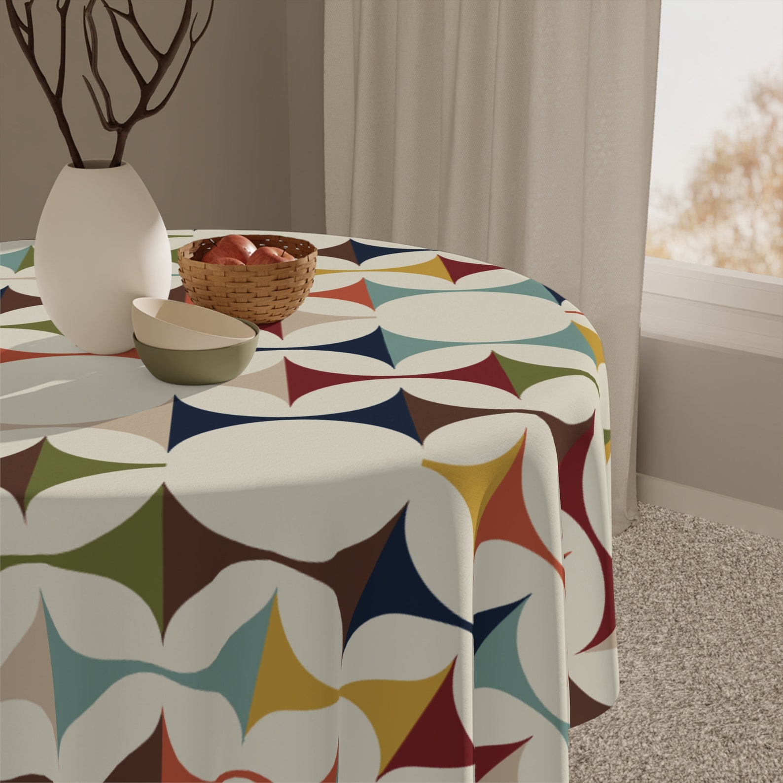 Mid Century Modern Retro Geome - Century Textile & Sewing Supply Hours recensie en prijs