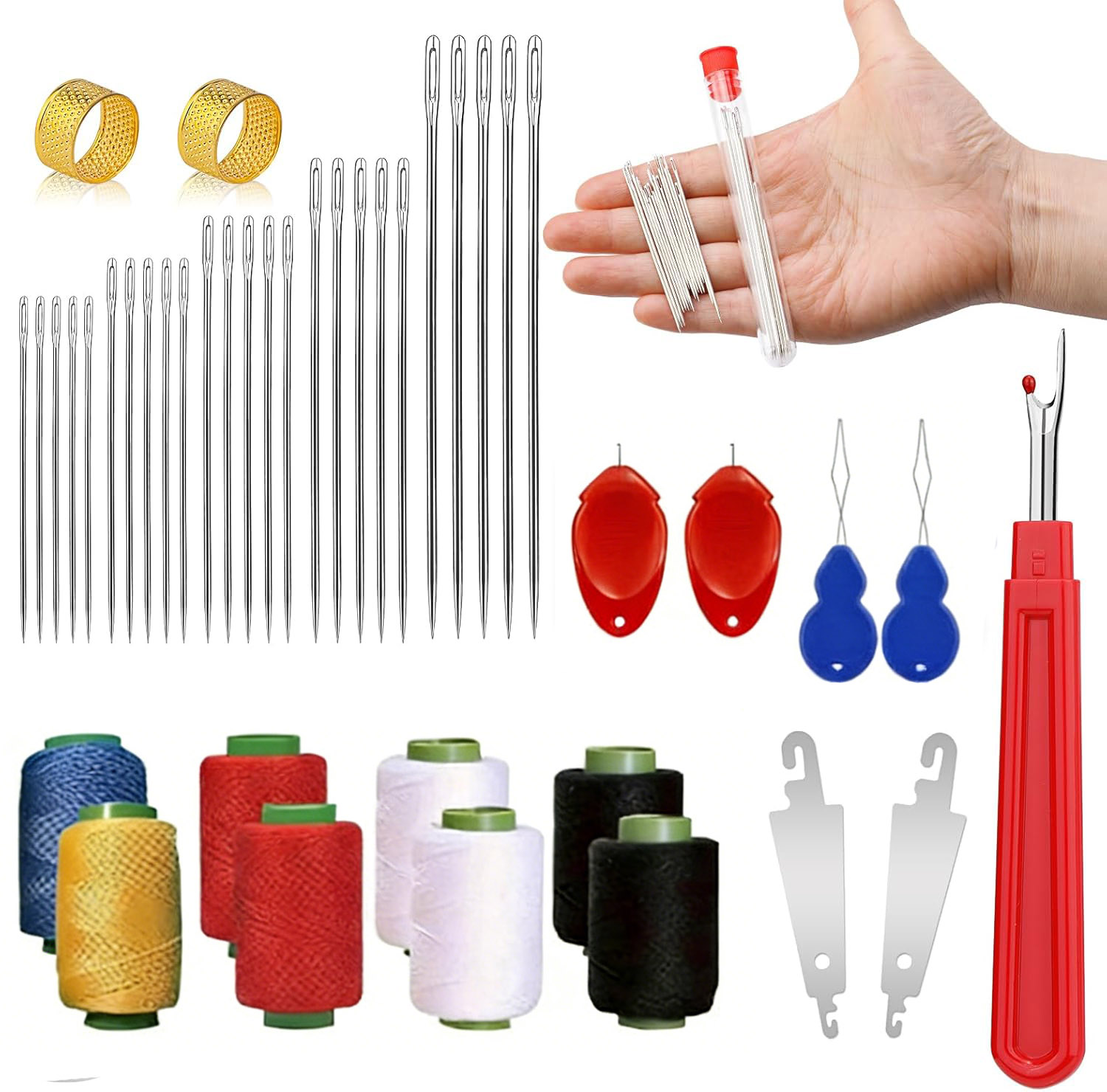43-delige Big Eye naaldset, hu - Sewing Repair recensie en prijs