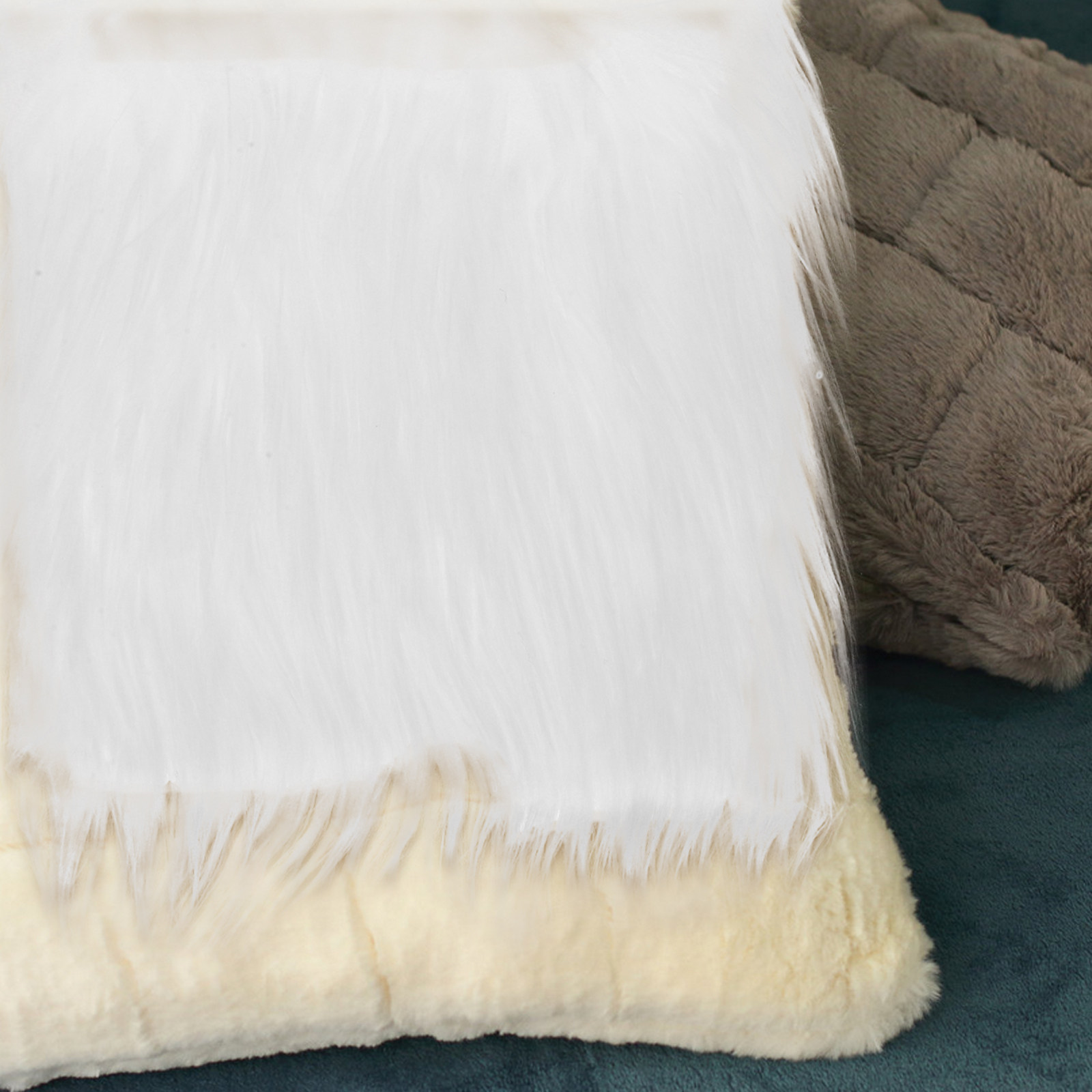 2 stuks vierkant lang haar kun - Textile For Sewing recensie en prijs