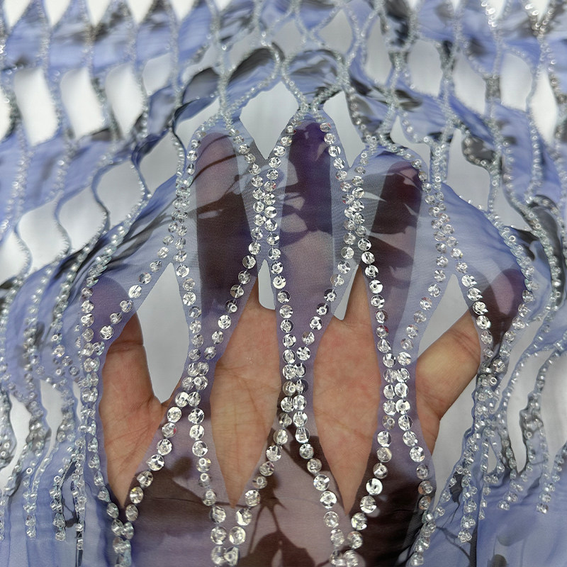 Mesh chiffon kralen pailletten - Sewing Tie Dye recensie en prijs