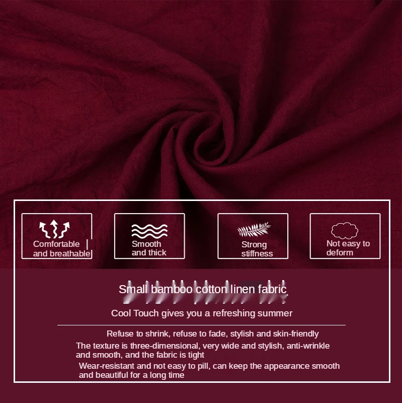 Dunne Bamboe Linnen Katoen Sto - Vintage Sewing Textile recensie en prijs