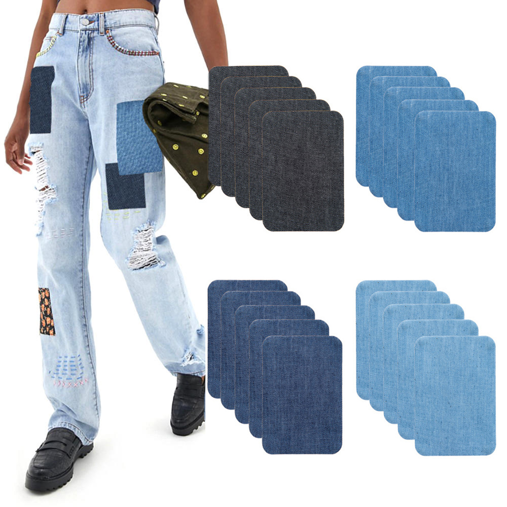 20 STKS Katoen Denim Patches R - Sewing Repair recensie en prijs