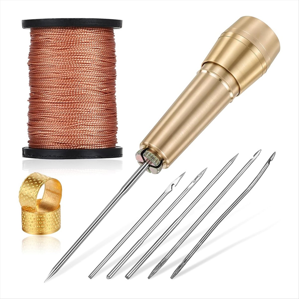 9-delige lederen naaipriemkit  - Sewing Repair recensie en prijs